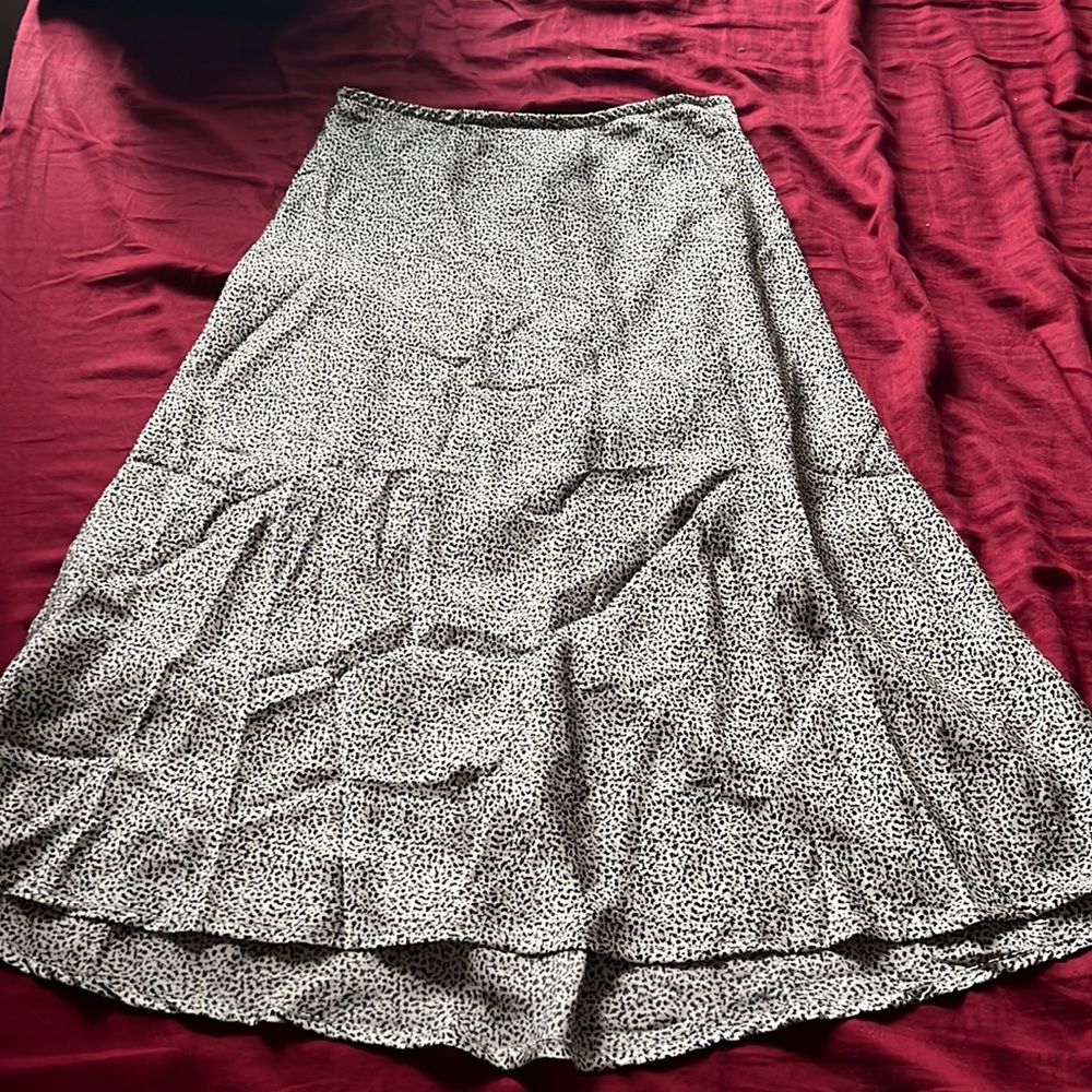 A long silk skirt